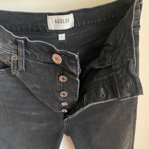 AGOLDE - RILEY HIGH RISE STRAIGHT CROP (STRETCH)
IN PANORAMIC - Picture 6 of 7